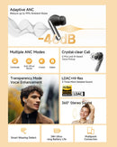 QCY MeloBuds Pro Adaptive Hybrid Active Noise Cancelling Wireless Earbuds 46dB Bluetooth 5.3 LDAC Hi-Res Audio 34H Earphones