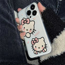 HOT Sanrio Hello Kitty Cartoon Cute Phone Case For iPhone 15 14 13 Pro Max 11 12 13 Pro Mini X XR 7 8 Plus Lovely Cover Girl