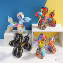 Vilead Pop Art Graffiti Balloon Dog Sculpture Object Painting Baloon Statue Ideas Animal Figures Decorative Items for Home Decor