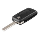 Dandkey Flip Folding 2/3/4 Buttons Car Remote Key Shell Fob Case For Peugeot 207 307 308 407 607 807 For Citroen C2 C3 C4 C5 C6