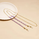 Creative Crystal Beaded Eyewear Chain Anti-Slip Woman Men Sunglasses Lanyard Face-Mask Holder Cord Colorful Glasses Jewelry