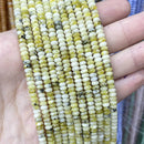 Natural Agates Tiger Eye Chalcedony Jades Stone Round Rondelle Spacer Beads For Jewelry Making Diy Bracelet Accessories 2X4mm