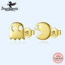 TrustDavis Neue 925 Sterling Silber Mode Asymmetrische Nette Kleine Teufel Ohrstecker Für Frauen Feines Jubiläumsgeschenk DS169