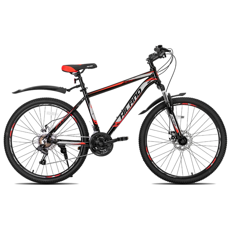 Hiland Mountain Bike, Multi-Spokes,Shimano 21 Speeds Drivetrain,Aluminum Frame 26 inch Wheels, Men's MTB Bicycle