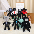 Skibidi Toilet Mant Plush Toys Speakerman Television Stuffed Dolls Anime Tobot Plushie Pillow Children Birthday Christmas Gifts