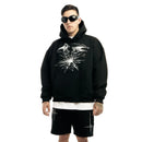 Punk Lyrical Print Clothing Oversized Hip Hop Pullover Streetwear Men's Hoodies Harajuku Fashion Tops Goth Hooded Sweatshirt Y2K