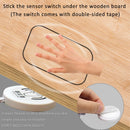 Penetrable 25mm Wooden Motion Sensor Switch 5V 12V 24V Hand Sweep Wireless Touch Dimmer Switch for Furniture Lighting ON/OFF