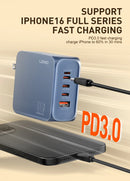 LDNIO Gan 100W Fast Charge Charger Type-C 65W 45W UK EU US Plug USB Multi-Port Fast Charging Station for MacBook iPhone Xiaomi