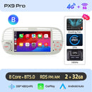 AWESAFE Wireless CarPlay for Apple Android 13 Auto Radio for FIAT 500 Abarth 2007 2008 2009-2015 Multimedia Screen Stereo GPS