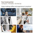 BioloMix Portable Coffee Maker Espresso Machine Hand Press Capsule Ground Coffee Brewer Portable for Travel and Picnic