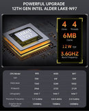 SZBOX S1 n97 mini pc gamer pk n100 DDR4 3200MHz+NVME SSD 3.6GHz 512G SSD Windows11 RGB WiFi 6 BT5.2 Dual LAN diy gaming computer