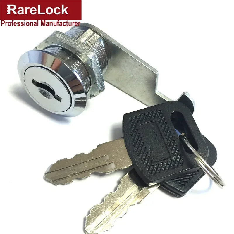 4 Size Drawer Cam Lock with 2 Keys for Mailbox File Cabinet Tool Box Locker Furniture Hardware Rarelock I