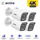 ANNKE 4K IP Camera Outdoor Indoor Weatherproof Turret 4K Video Surveillance Cameras Audio Recording CCTV Cameras 8MP POE Cameras