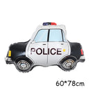 Cartoon Car Balloons Train Fire Truck Tank Engineering Car Tractor Aluminum Film Balloon Birthday Party Baby Shower Toy