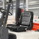 SucceBuy Universal Forklift Seat Fold Down Tractor Seat with Adjustable Angle Back and Micro Switch Comfortable Forklift Seat