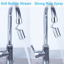 SHAI Universal Splash Faucet Spray Head 720 Grad drehbarer Wasserhahnfilter Wasserperlen-Armaturenbelüfter Küchenarmaturdüse