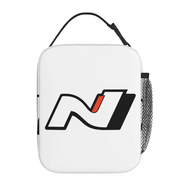 Hyundais N Performance Car Insulated Lunch Bag Hyundai-N Lunch Container Portable Thermal Cooler Bento Box Office