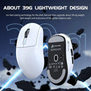 Attack Shark R6 Leichte kabellose Gaming-Maus, PAW 3950Max Sensor Computermaus mit Nordic 52480, 8KHz Polling