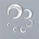 Natural Mother of Pearl Charm Sea Shell Beads Moon White Black Shell Pendant DIY Jewelry Making Necklace Earring Accessories