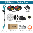 Gisam 10Inch Brushless Electric Lawn Mower 36000RPM Grass Trimmer Length Adjustable Garden Power Tool For Makita 18V Battery Pin