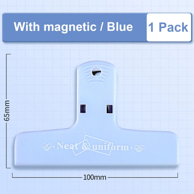 Transparent Candy Color Large Clip Ins Student File Account Hand Account Bill Binder Clip Paperclips Ofeice & School Supplies