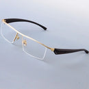 Vazrobe 160mm Oversized Eyeglasses Male Black Gold Glasses Frame Men Spetacles Prescription Semi Rimless Huge Large Wide Face