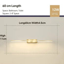 Modern Wall Light Bathroom LED Hardwares Wall Lamp Three Colors Light Aluminum Led  Indoor Wall Sconces Fixture Make Up light