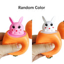 Easter Carrot Rabbit Squeeze Cup Cute Bunny Pinching Plaything Easter Decoration 2024 Easter Rabbit Birthday Gift for Kids