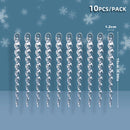 10/12pcs Christmas Simulation Ice Xmas Tree Pendant Ornament Clear Icicles Winter Party New Year Navidad Home Decor Natal Noel