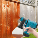 Cordless Electric Paint Spray Gun with 2 Battery Portable Sprayer Replace for  Makita Battery 18V&1000ML