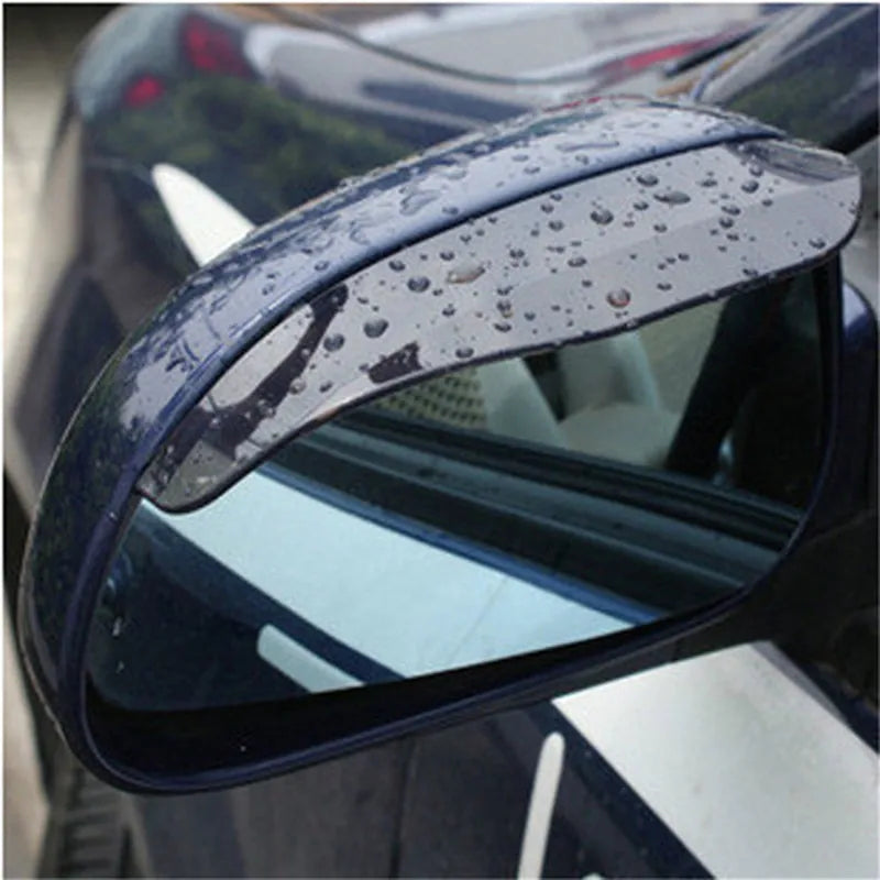 2Pcs Universal Car Rearview Mirror Rain Eyebrow Auto Car Rear View Side Rain Shield Snow Guard Sun Visor Shade Protector