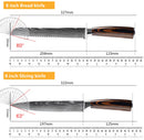 The Forge | Damascus Laser-Pattern Chef Knife Set (1-10 Piece)