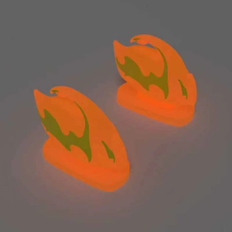 2pcs Detachable Fins For Slippers Luminous In Dark Summer Adult Shark Slippers Shoes Ice Cream Unicorn Accessories Unisex