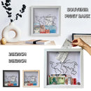 Adventure Archive Box Bank Money Box Piggy Wooden Coin Ticket Saving Jar Kids Shadow Clear Fund Storage Boxes Postcard Souvenir