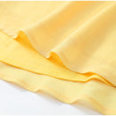 The Aurelian | Butter Yellow Mesh Strapless Pleated Evening Gown