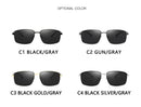 Fashion Square Polarized Sunglasses Men Driving TR90 Sun Glasses Luxury Women Brand Designer Male Vintage Pilot Glasses UV400