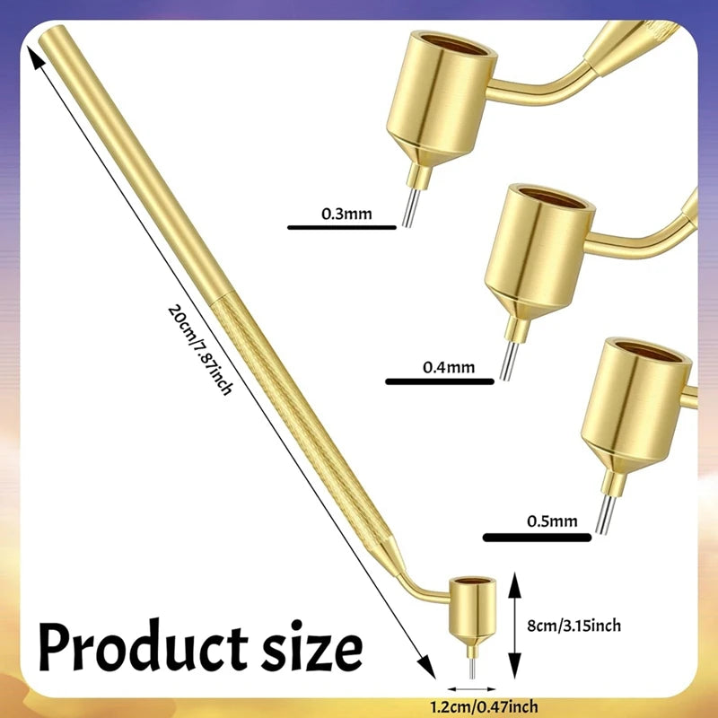 Set Of 3 Pysanka Set Hot Wax Drawing Pens For Decorative Arts For Easter Eggs Pysanky Supplies