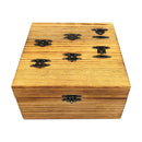 12 Stück Antik Messing Bronze Dekorative Mini Kleine Schmuckschatulle Geschenk Wein Box Holzkoffer Überfalle Riegel Verschluss mit Schraube 19x30mm