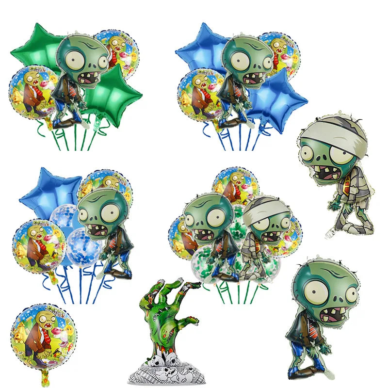 Plants vs. Zombies Package Children's birthday party decoration aluminum balloon set