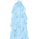 Beach Layer Ruffles Long Dress Women 3d Flower Backless Sleeveless Slim Fit Maxi Dresses Female 2025 Summer Lady Party Robes