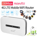 4G LTE Mobile WiFi Router Support 8 To 10 Users 150Mbps Portable WiFi Hotspot with SIM Card Slot Modem Router for Car Travel