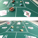 Texas Hold 'em Table Mat 180x90cm Non-woven Tablecloth Poker Card Game Table Cloth Casino Board Game Mat Poker Accessories