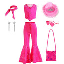 Girls Costume Top+Trousers Kids Halloween Cospaly Princess Christmas Bowknot Fantasy Pageant Disguise Children Clothes