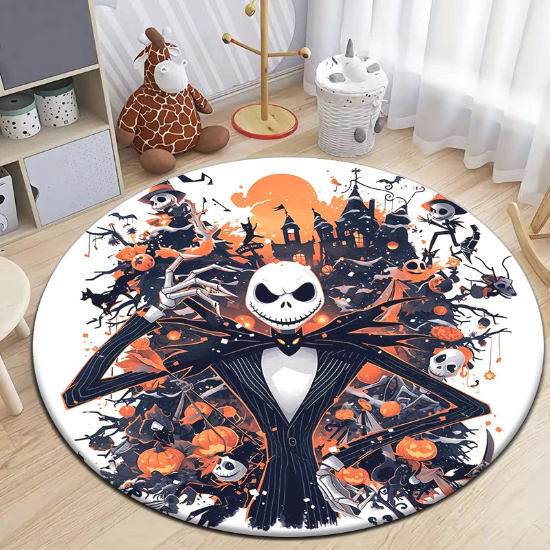 The Nightmare Before Christmas HD Printed Round Carpet.exquisite, Living Room,bedroom,sofa,entry Door Mat.table,chair,gift,Rug