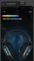 Wireless Gaming Headset: 2.4G/Wired/Bluetooth 3 Modes, Bendable HD Mic, Soft Ear Pads, Immersive Sound for PC/PS4/PS5 – Black