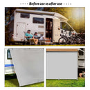 4x1.95M Caravan Privacy Screen Car Side Awning Rooftop Tent Sun Shelter Shade SUV Camping Canopy Outdoor Tents Accessories Kit