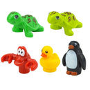 MOC City Animal Zoo Fram Accessories Building Block Figures Goat Sheep Eagle Owl Panda Parrot Seagull Penguin Bricks Toy Gift