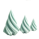 Large Rotating Conical Candle Mold DIY Christmas Tree Geometric Striped Candle Gypsum Making Silicone Mold Home Decor Gifts