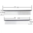 Stainless Steel Dog Comb Long Thick Hair Fur Removal Brush 16/19cm Pets Dog Cat Grooming Dematting Combs for Shaggy Dogs