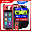 Autel MaxiIM KM100 Key Fob Programming Immobilizer Tool 2PCS Autel IKEY for 60s Key Generation OBD IMMO Key Learning  PK KM100X